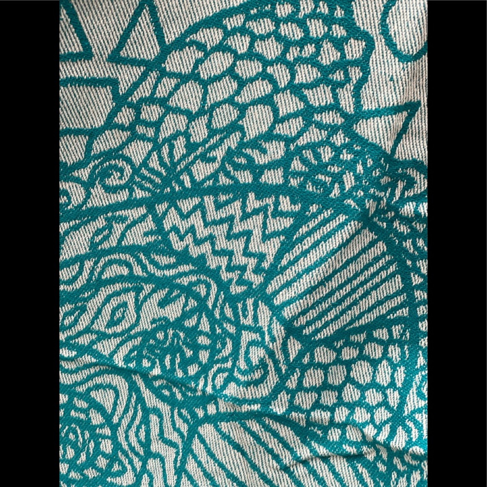 Turkish Cotton throw| Abstract pattern| Heavyweight Oversized Cotton Throw - Picture 5 of 6